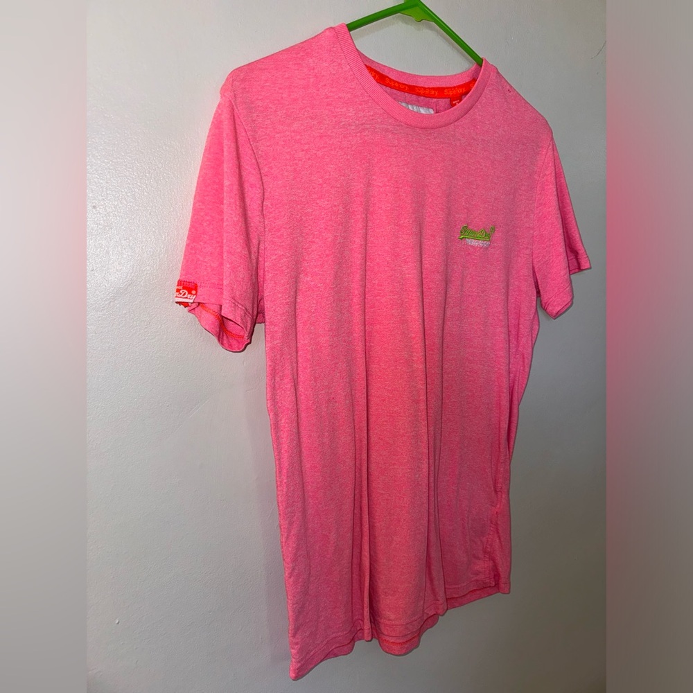 Vintage Superdry Pink T-Shirt - Picture 4 of 10